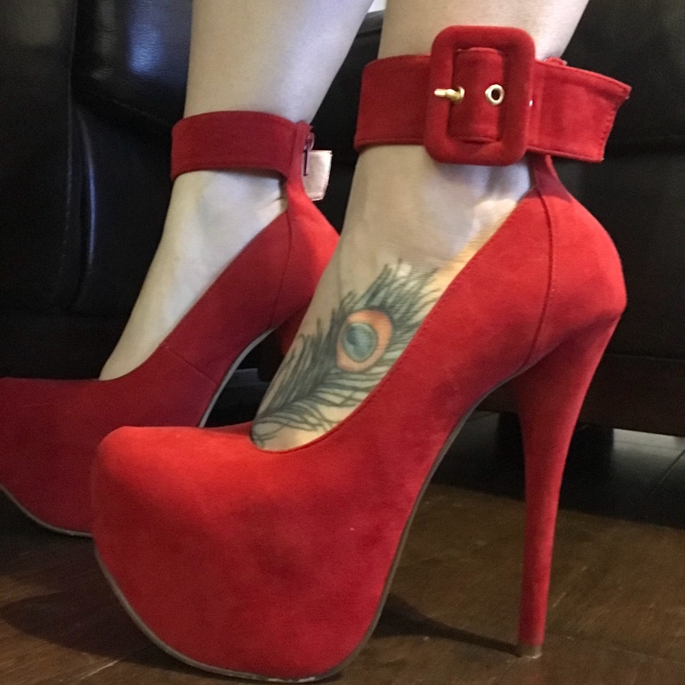 Red Luichiny Heels